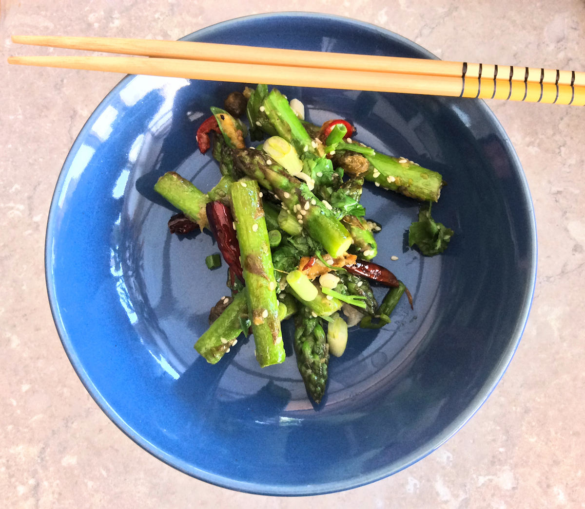 Spicy StirFried Asparagus Recipe Cuisine Fiend